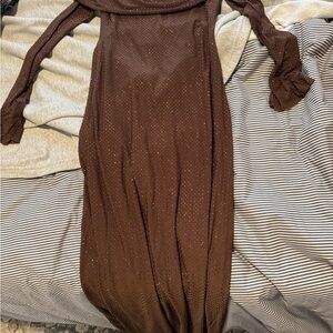 MESHKI Marcel Brown Maxi Dress - NWT